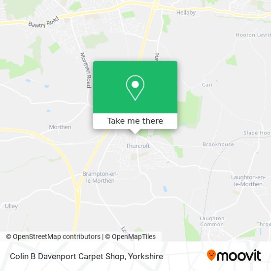 Colin B Davenport Carpet Shop map