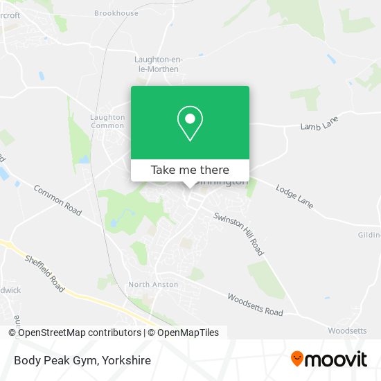 Body Peak Gym map