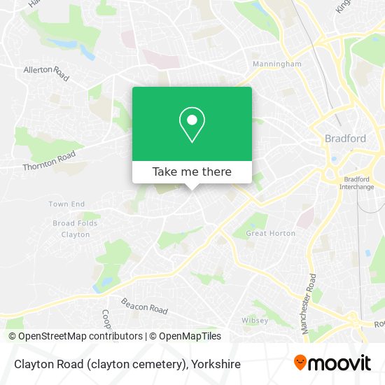Clayton Road (clayton cemetery) map