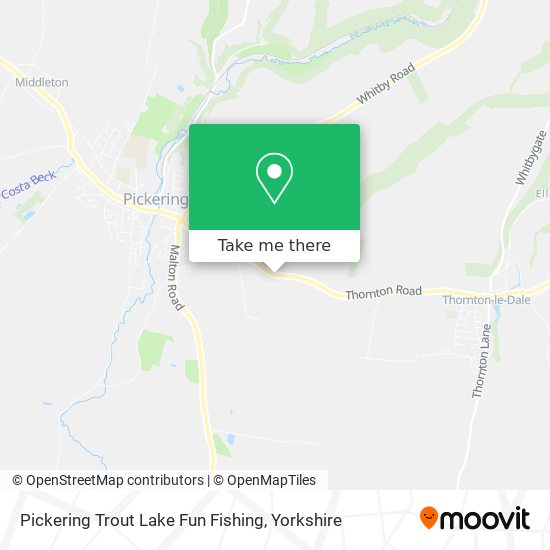 Pickering Trout Lake Fun Fishing map