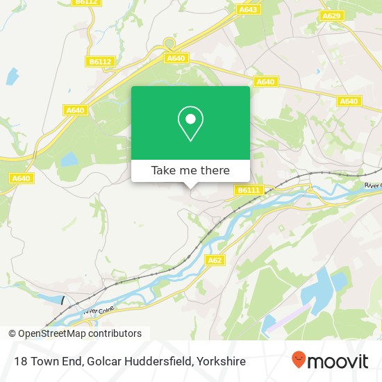 18 Town End, Golcar Huddersfield map