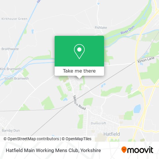 Hatfield Main Working Mens Club map