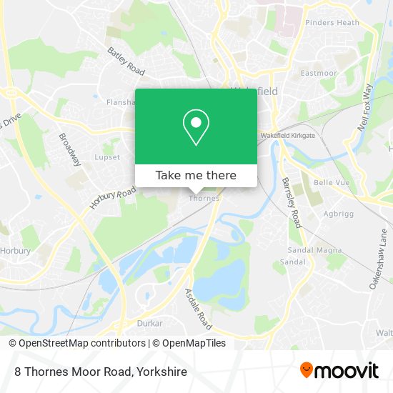 8 Thornes Moor Road map