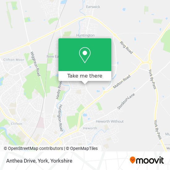 Anthea Drive, York map