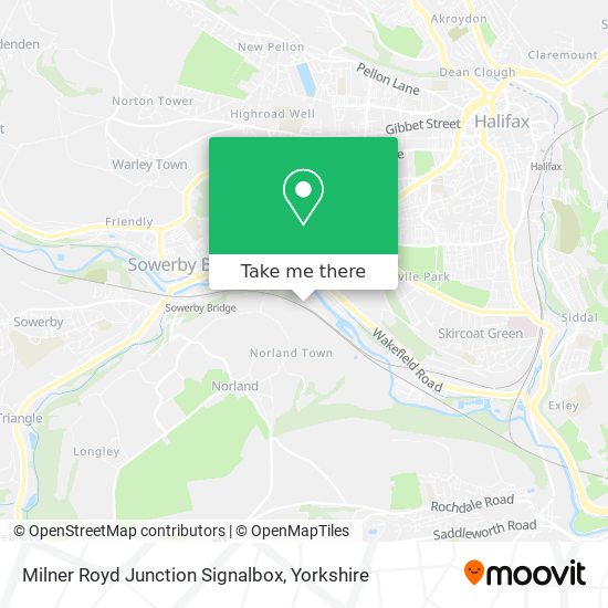 Milner Royd Junction Signalbox map