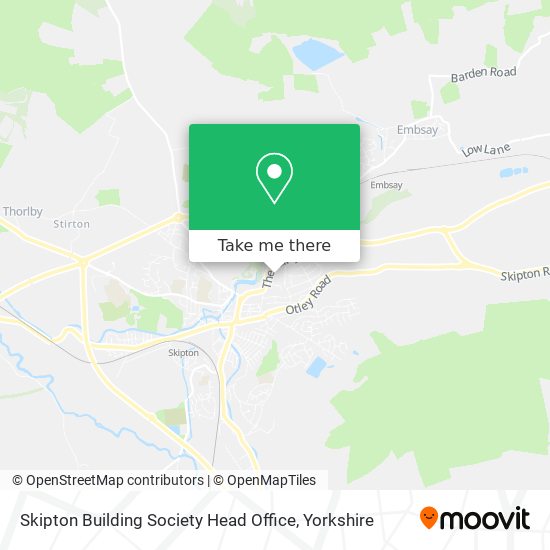 Skipton Building Society Head Office map