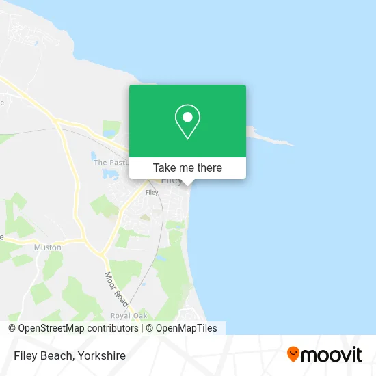 Filey Beach map