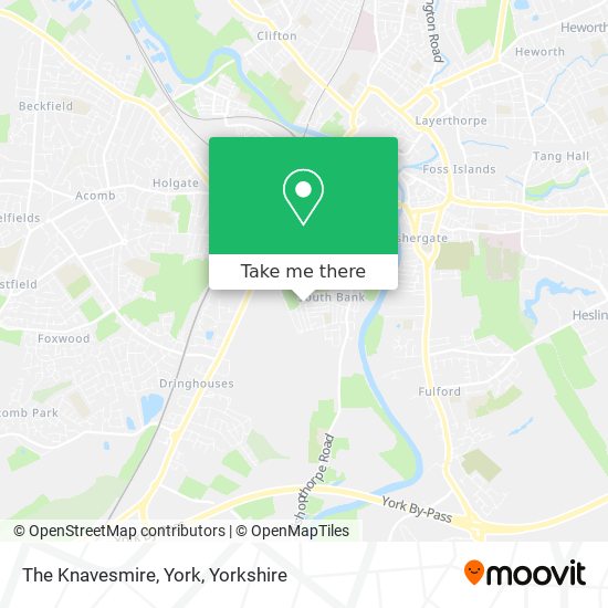 The Knavesmire, York map