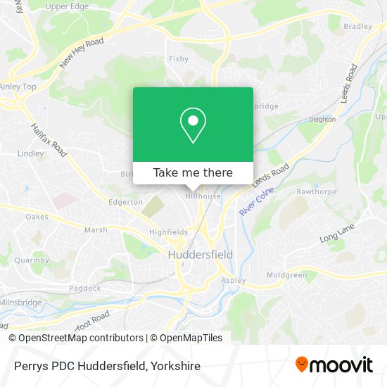 Perrys PDC Huddersfield map