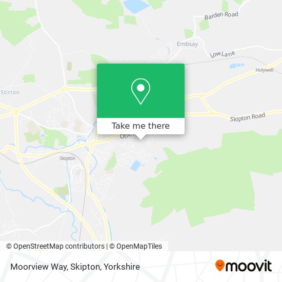 Moorview Way, Skipton map