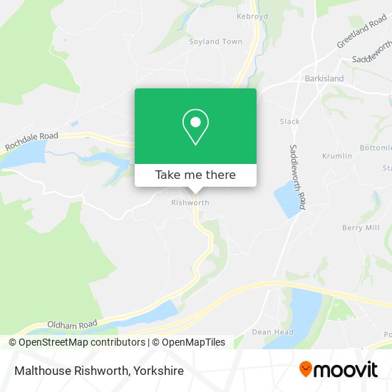 Malthouse Rishworth map