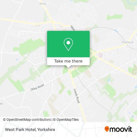 West Park Hotel map