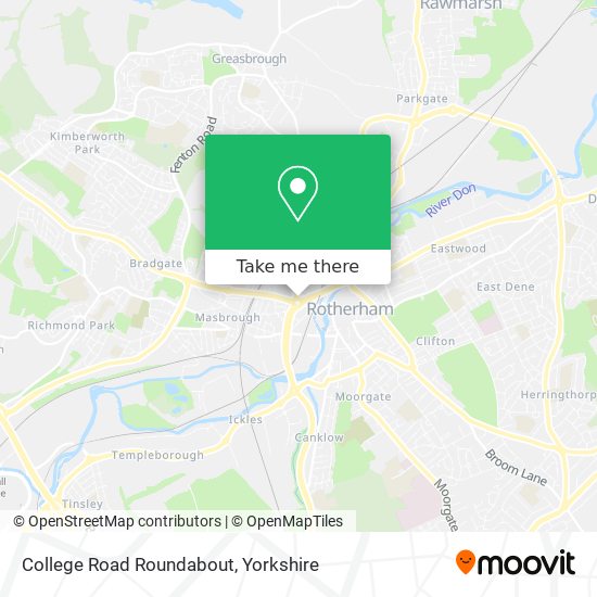 College Road Roundabout map