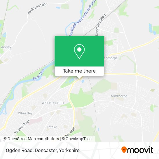 Ogden Road, Doncaster map