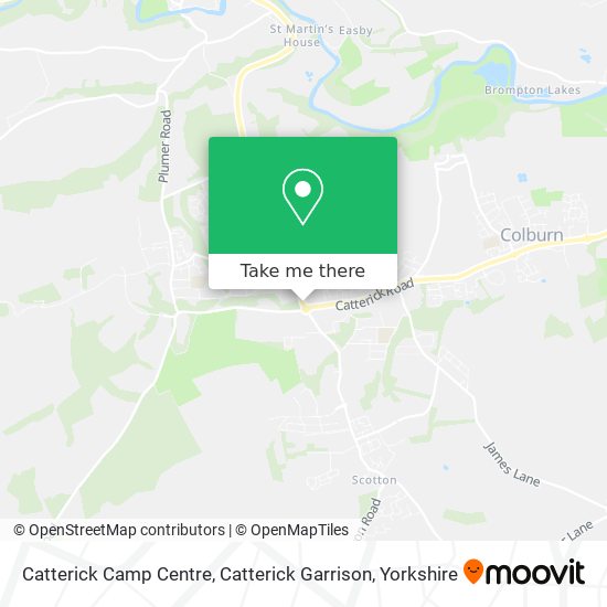 Catterick Camp Centre, Catterick Garrison map