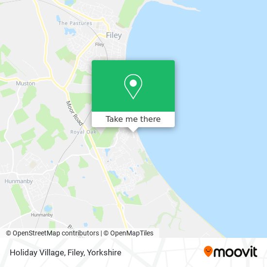 Holiday Village, Filey map