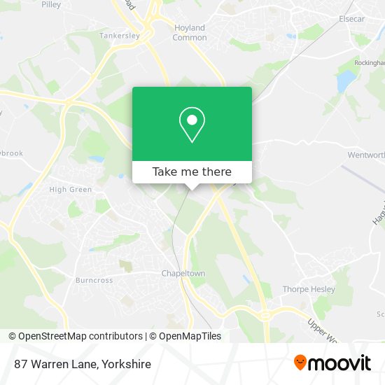 87 Warren Lane map