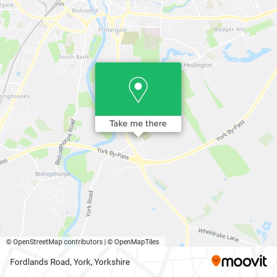 Fordlands Road, York map