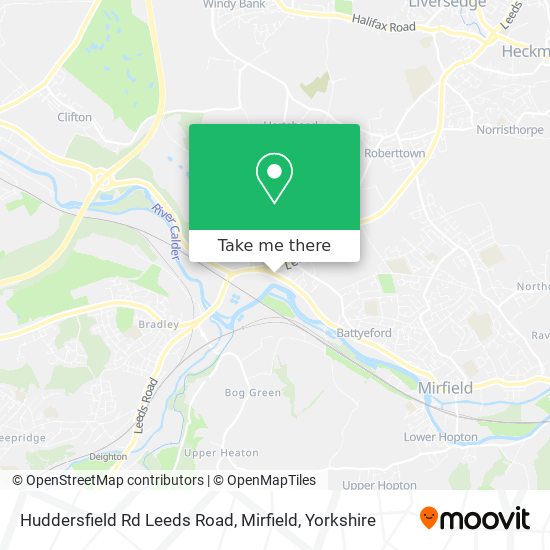 Huddersfield Rd Leeds Road, Mirfield map