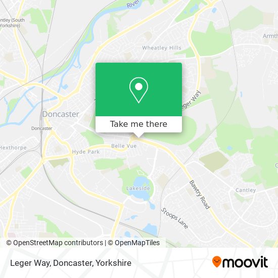 Leger Way, Doncaster map