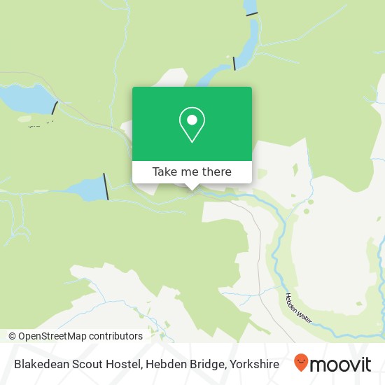 Blakedean Scout Hostel, Hebden Bridge map