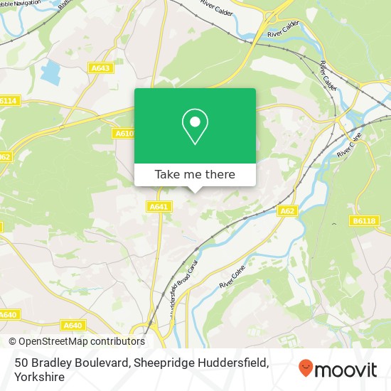 50 Bradley Boulevard, Sheepridge Huddersfield map