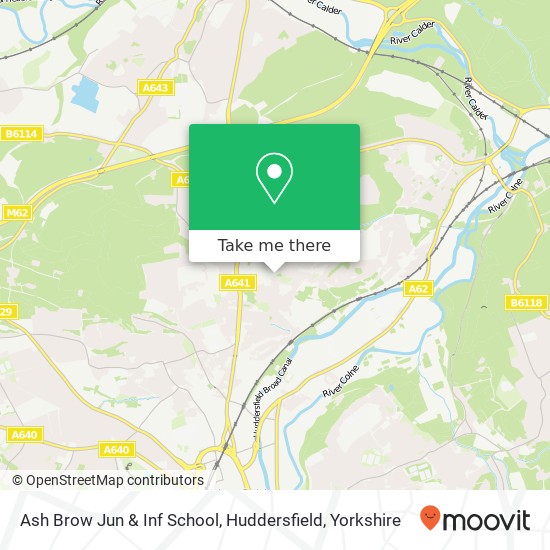 Ash Brow Jun & Inf School, Huddersfield map