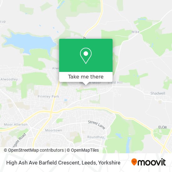 High Ash Ave Barfield Crescent, Leeds map