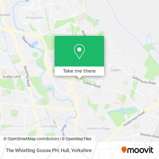 The Whistling Goose PH, Hull map