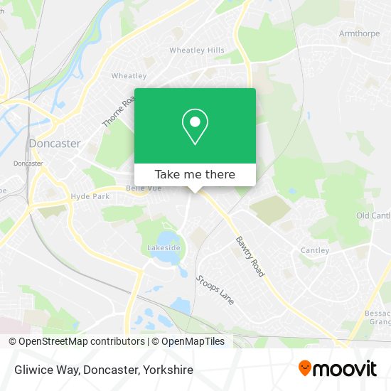 Gliwice Way, Doncaster map