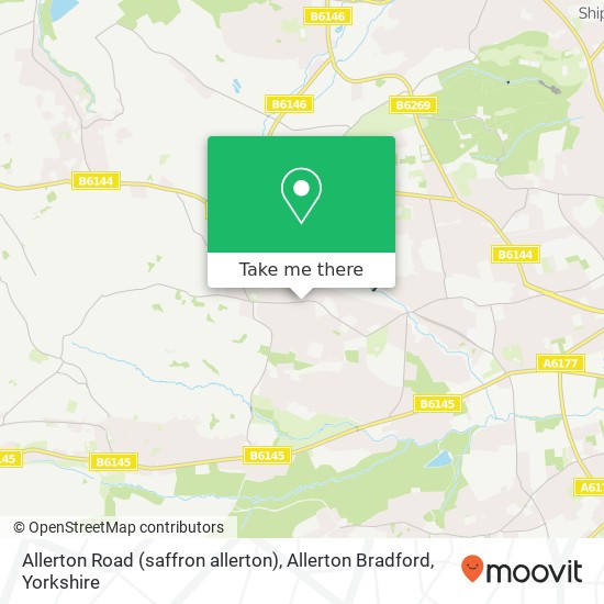 Allerton Road (saffron allerton), Allerton Bradford map