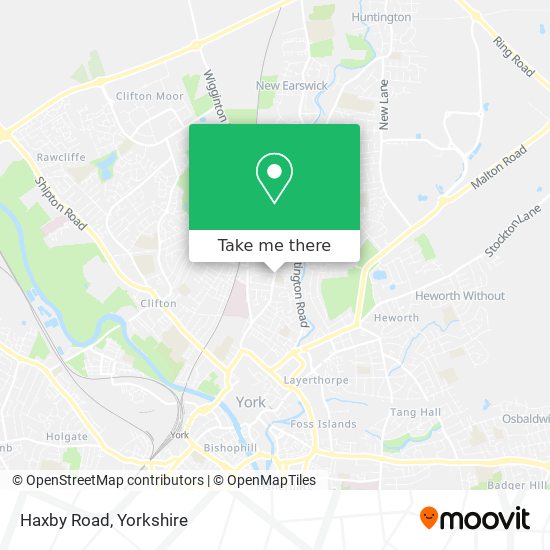 Haxby Road map