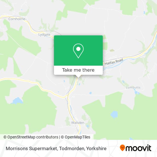 Morrisons Supermarket, Todmorden map