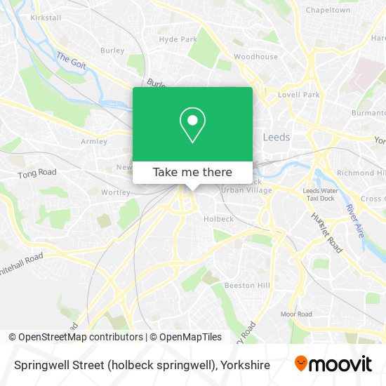 Springwell Street (holbeck springwell) map