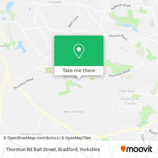 Thornton Rd Ball Street, Bradford map