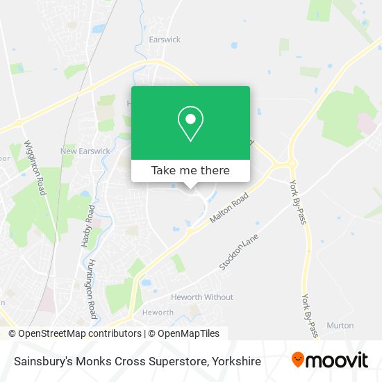 Sainsbury's Monks Cross Superstore map