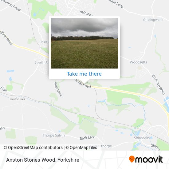 Anston Stones Wood map