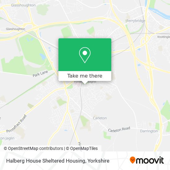 Halberg House Sheltered Housing map