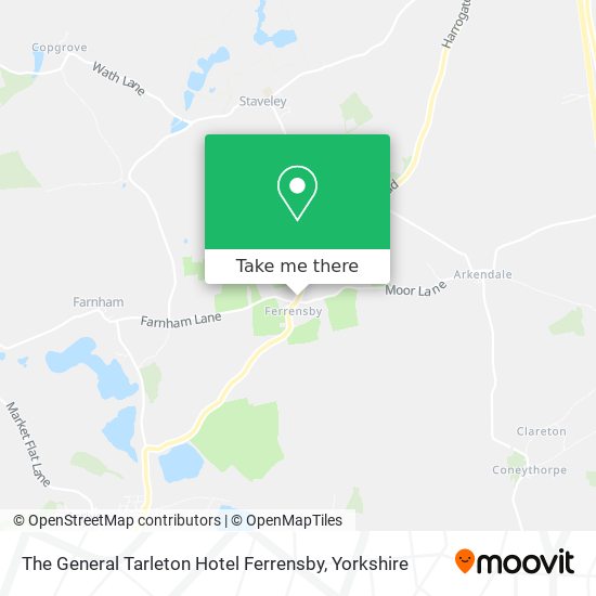 The General Tarleton Hotel Ferrensby map