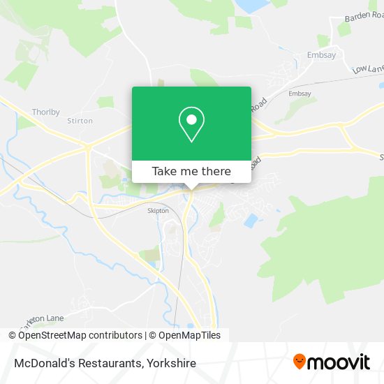 McDonald's Restaurants map