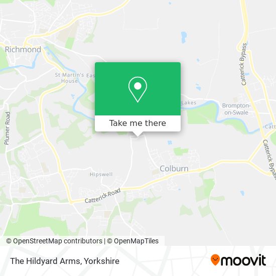 The Hildyard Arms map