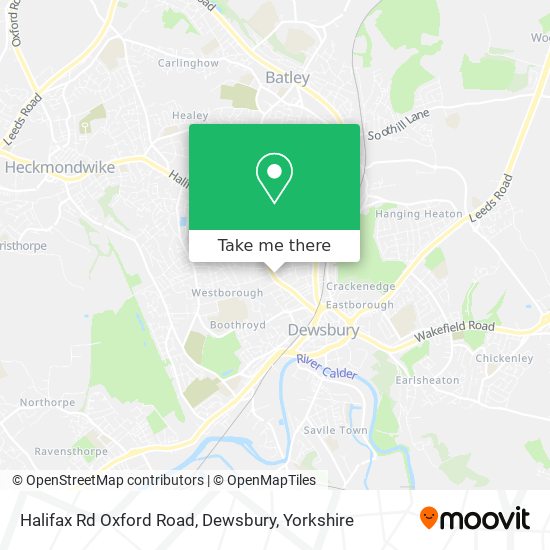 Halifax Rd Oxford Road, Dewsbury map