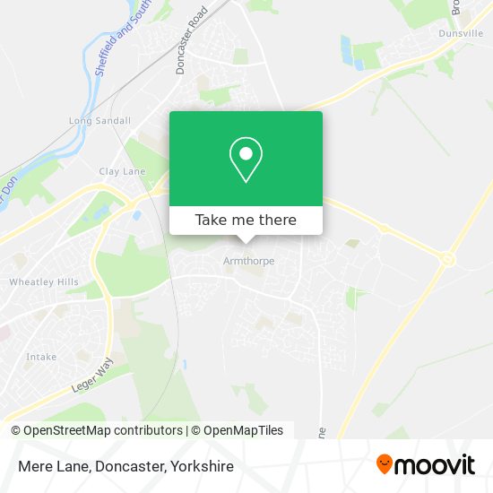 Mere Lane, Doncaster map
