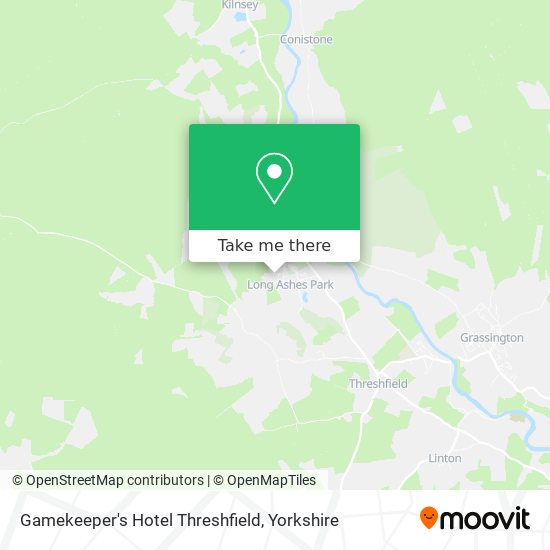 Gamekeeper's Hotel Threshfield map