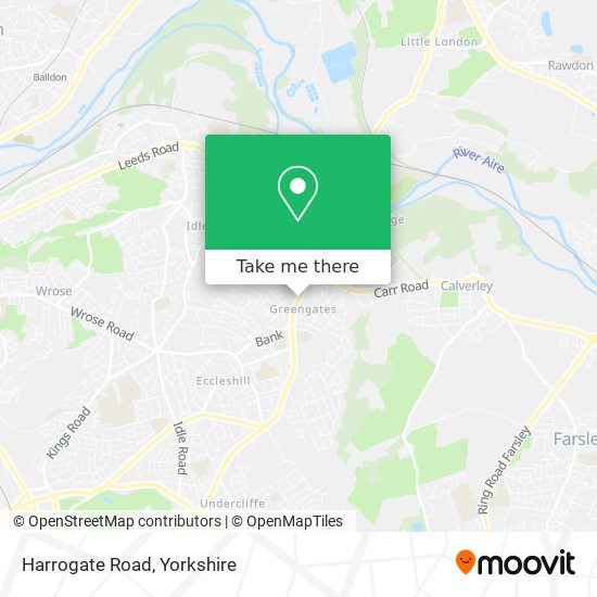 Harrogate Road map