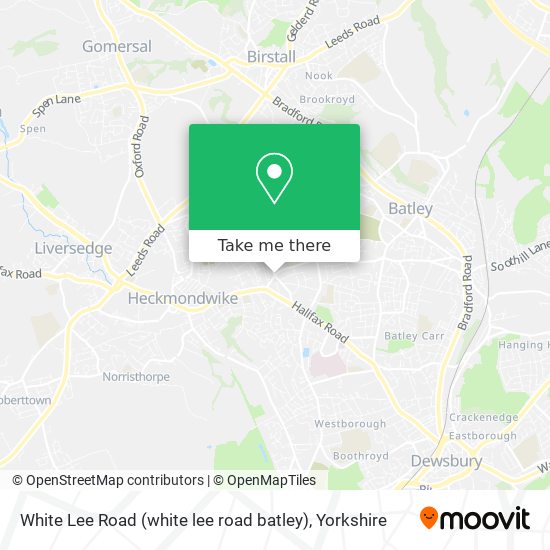 White Lee Road (white lee road batley) map