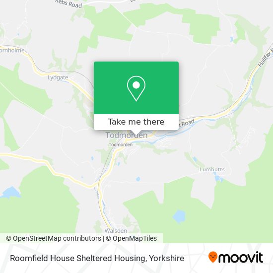 Roomfield House Sheltered Housing map