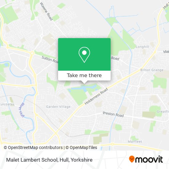 Malet Lambert School, Hull map