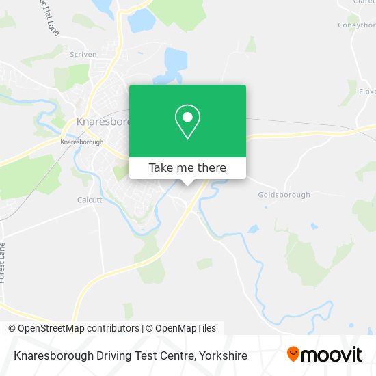Knaresborough Driving Test Centre map