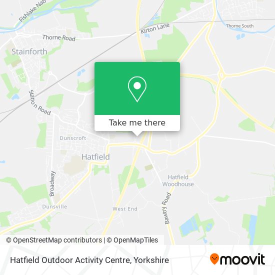 Hatfield Outdoor Activity Centre map